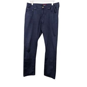 UNTUCKit Straight Fit Navy Blue Flat Front Casual Work Pants Mens Size 34 x 32